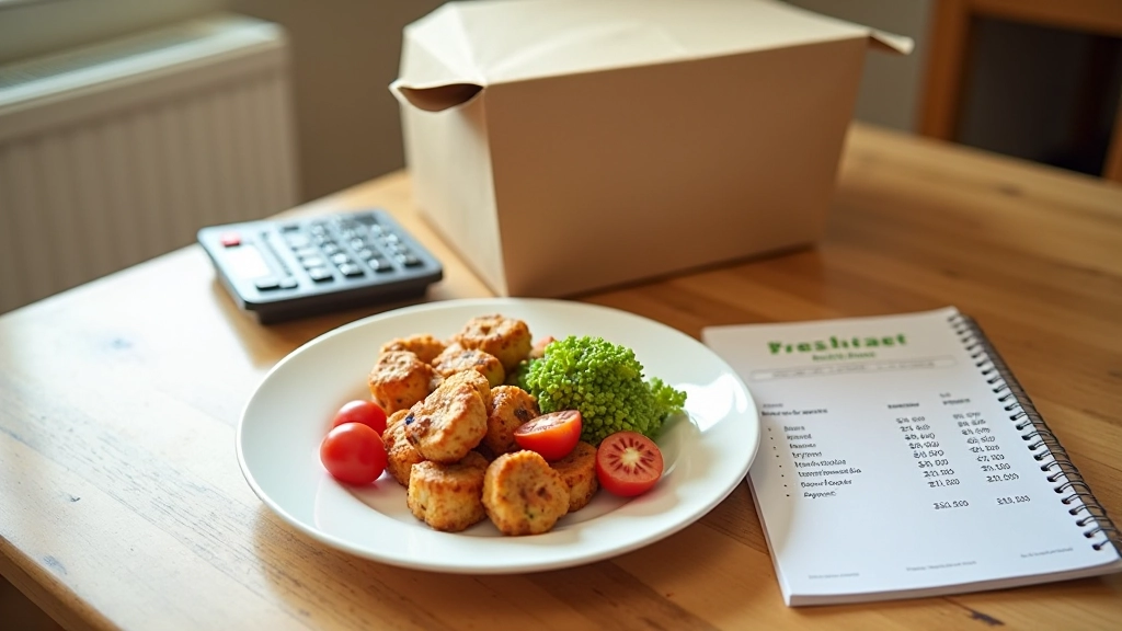 Comparaison de repas maison et livraison restaurant avec calcul des coûts sur table